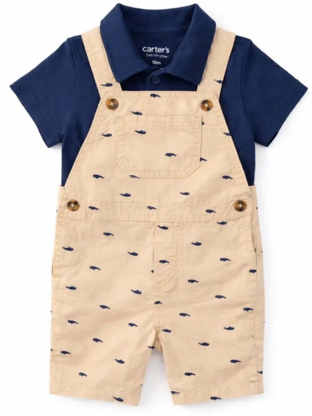 Carter’s 18 months set polo and overalls
